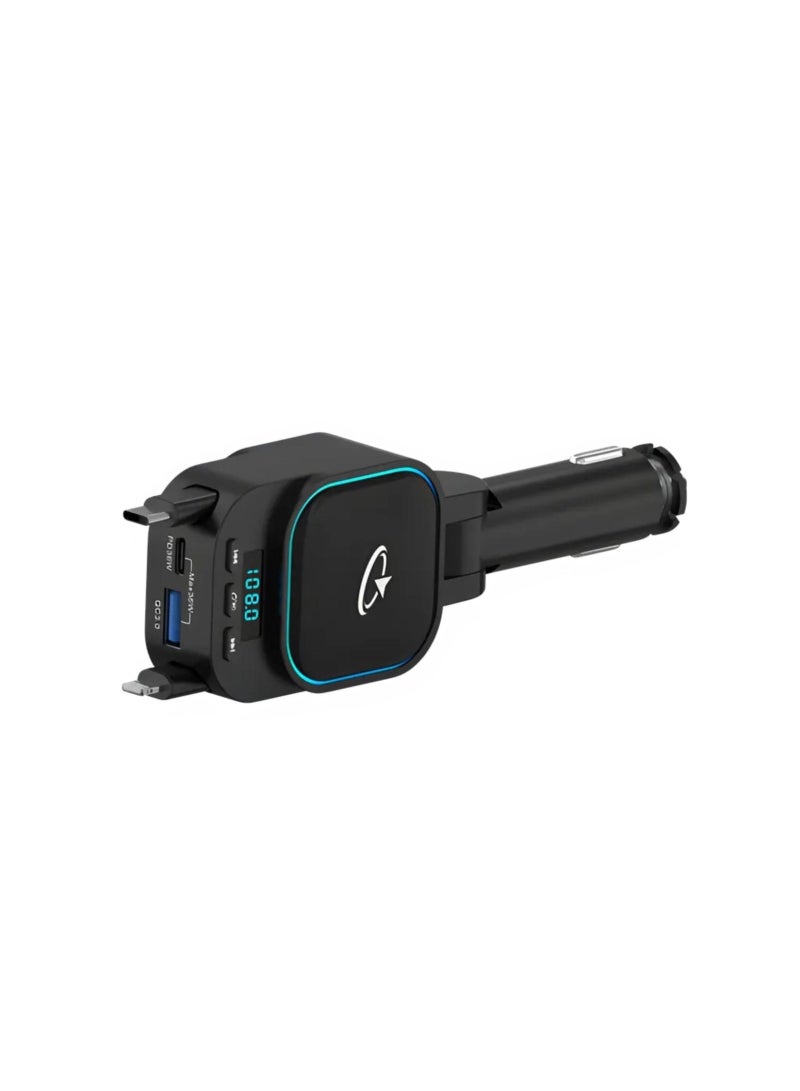 جولتيج جهاز إرسال FM بتقنية بلوتوث 5.3 من جوالتاج باور تييون برو FMTR02 - شاحن سيارة متعدد المنافذ بقدرة 96 واط - Image 1